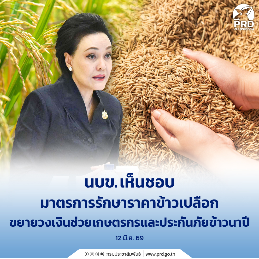 นบข. เห็นชอบมาตรการ รักษาราคาข้าวเปลือก ขยายวงเงินช่วยเกษตรกรและประกันภัย                ข้าวนาปี                   